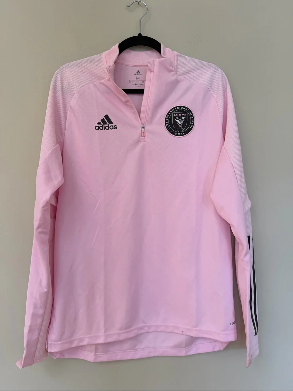 Adidas Pink Inter Miami CF adidas Quarter-Zip Training Jacket